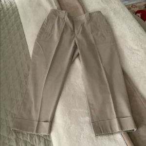 Rafaella Capris Beige Khakis they have cuffs good condition size 8P